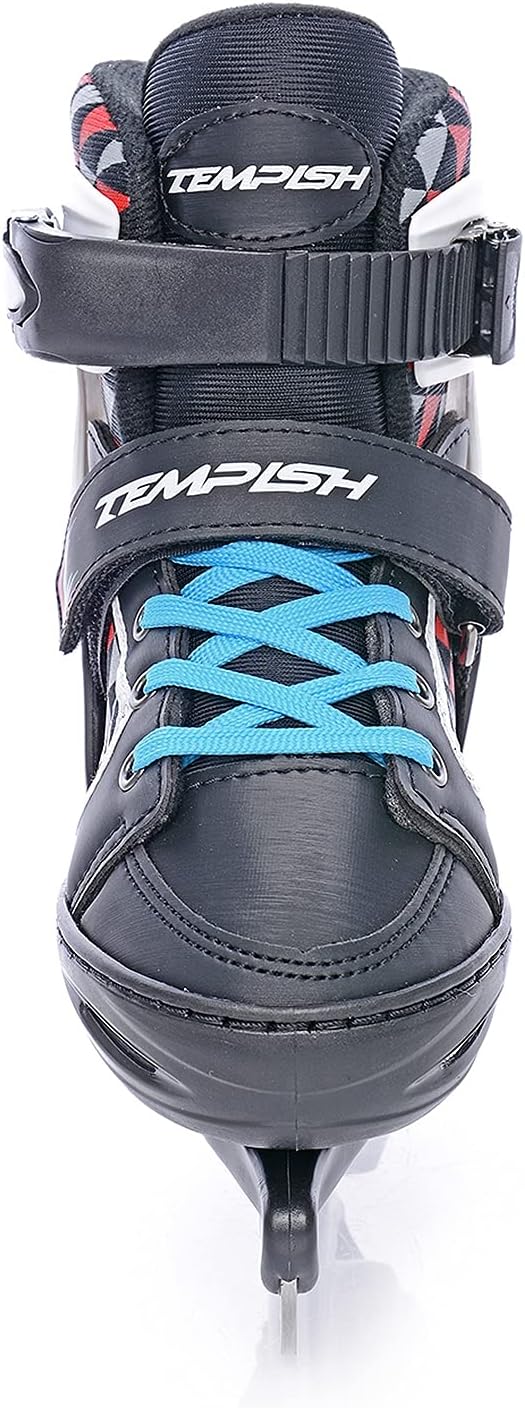 TEMPISH Jungen RS Verso Ice Kinderschlittschuh I in 4 Grössen verstellbar I Eishockey I schwarz-rot-