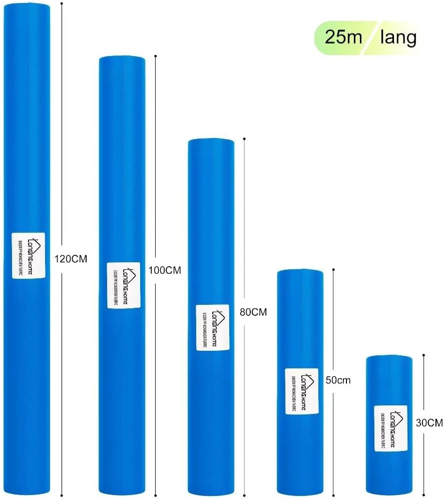 Tischdeckenrolle, 1.18 × 25M, Blauer See, Einweg Vlies Stoffähnlich Tischdecke Rolle, Meterware Tisc