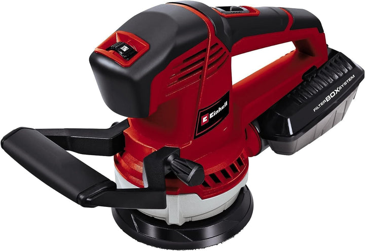 Einhell Exzenterschleifer TE-RS 40 E (400W, 12.000-24.000 1/min Schwingzahl, 125mm Scheiben-ø, aktiv