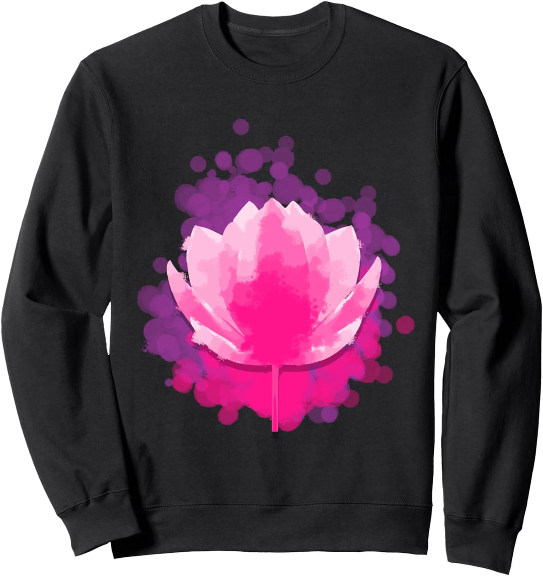 Lotus Blumen Yoga Meditation Geschenk füe Yogis Sweatshirt