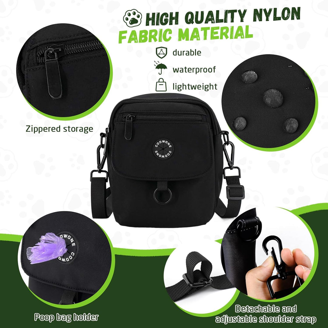 COOWONE Wasserdichte Hundeleckerli-Tasche, Hohes Volumen Hundespaziergang Tasche,Kompakt und leicht