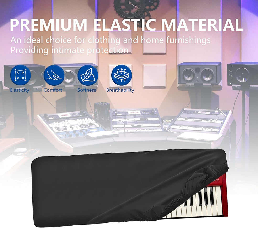 Musiin Staubschutz für Klaviertastatur mit 61 Tasten, kompatibel mit Nord Electro 6D, Roland E-X10D,