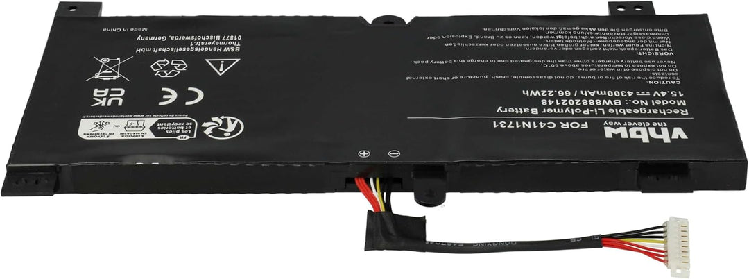 vhbw Akku kompatibel mit Asus Rog Strix Scar II GL704GW-DS76, Strix Scar II GL704GW-EV001T Notebook