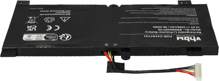 vhbw Akku kompatibel mit Asus Rog Strix Scar II GL704GW-DS76, Strix Scar II GL704GW-EV001T Notebook