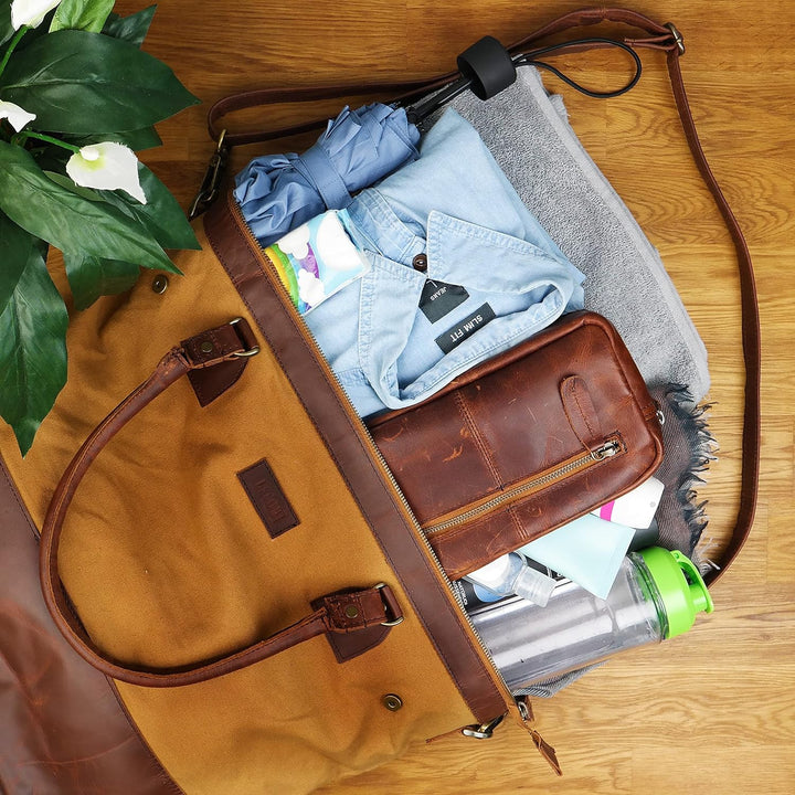 LECONI XL Shopper für Damen kleiner Weekender Beuteltasche grosse Frauen Schultertasche Wickeltasche