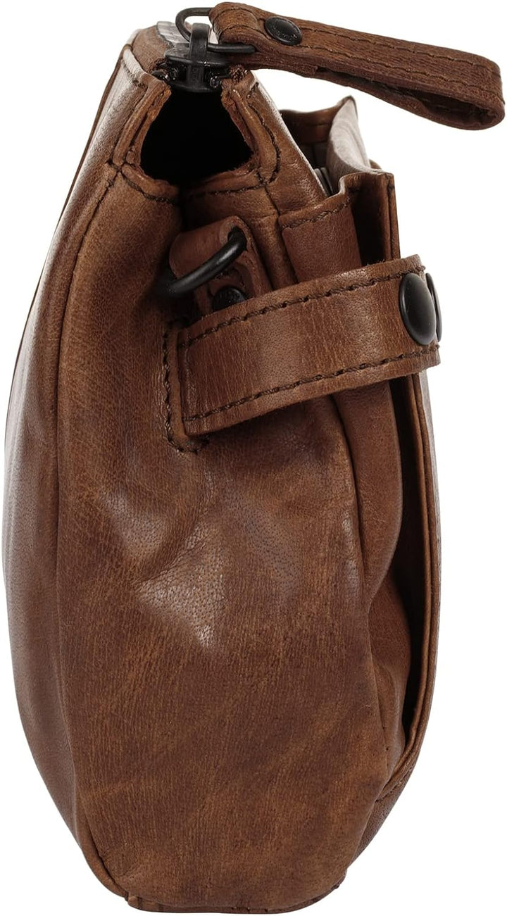 Spikes & Sparrow Umhängetasche echt Leder Damen - 021723 Cognac, Cognac
