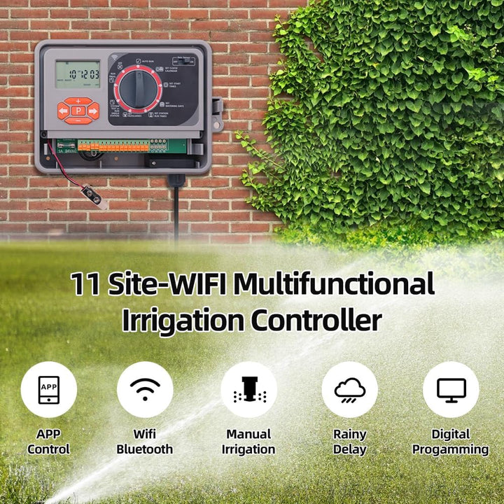WiFi Professionell Automatischer Bewässerungscomputer Bewässerungssystem mit EU Standard Transformat