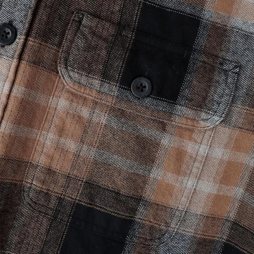 Dubinik® 6 oz Flanellhemd Herren Flanellhemden Herren Langarm Regular Fit Kariert Button Down Warm F