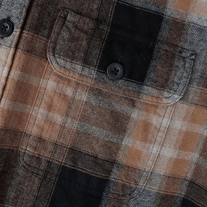 Dubinik® 6 oz Flanellhemd Herren Flanellhemden Herren Langarm Regular Fit Kariert Button Down Warm F