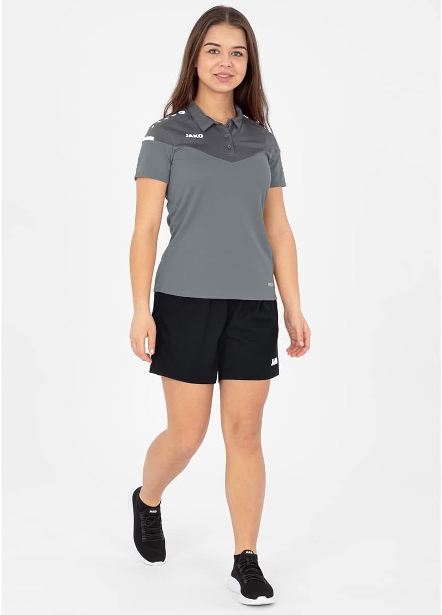JAKO Champ 2.0 Poloshirt Damen Damen 34 Steingrau/Anthra Light, 34 Steingrau/Anthra Light