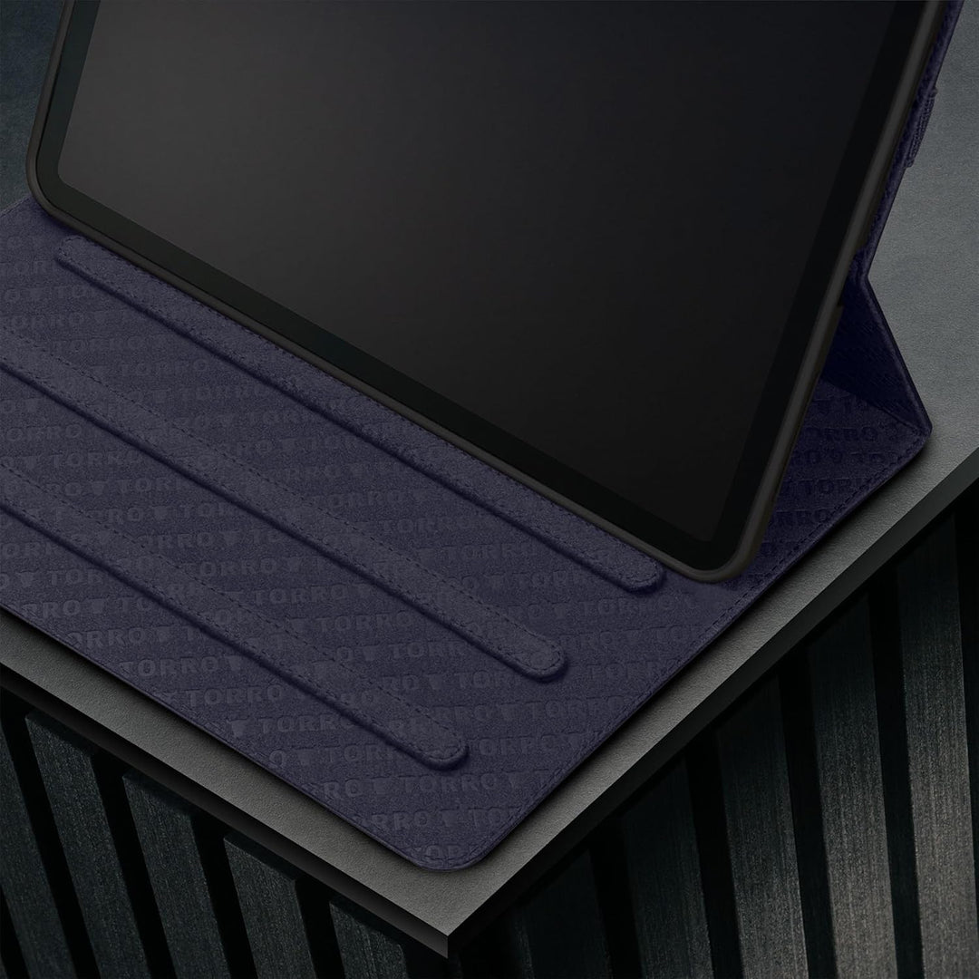 TORRO Lederhülle kompatibel mit iPad Pro 11" M5 / M4 - Echtleder iPad Pro 11 2025/2024 Hülle mit Sta