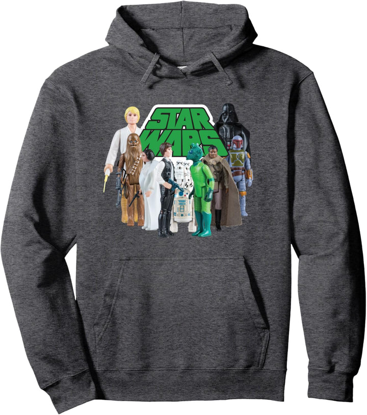 Star Wars Luke Han Chewie Leia Action Figures Pullover Hoodie