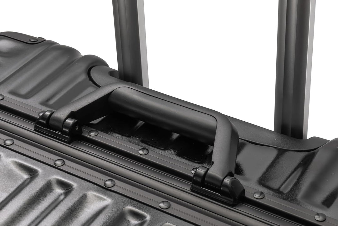 Travelhouse London Koffer Schwarz S-55cm, L-55cm · 2er-Set · Alu-Rahmen · Polykarbonat Hartschale ·