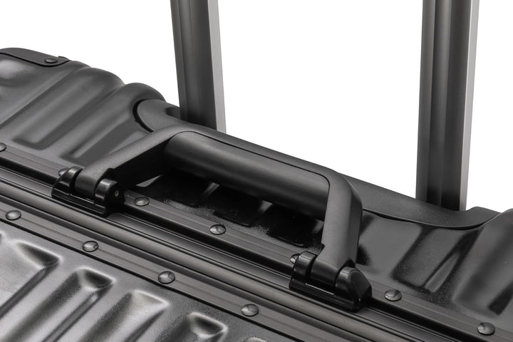 Travelhouse London Koffer Schwarz S-55cm, L-55cm · 2er-Set · Alu-Rahmen · Polykarbonat Hartschale ·