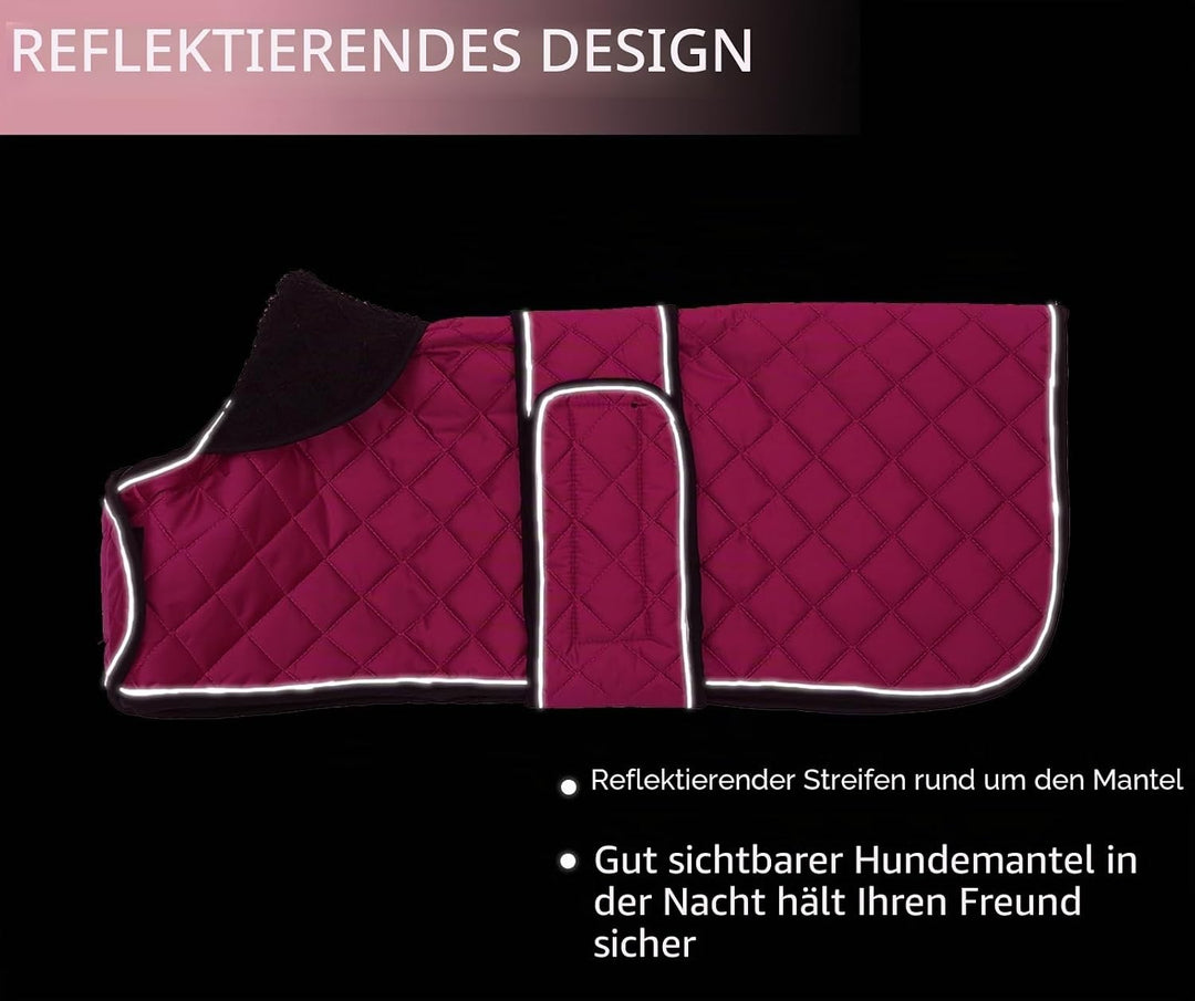 MOREZI Hundemantel Winter für Dackel - Wasserdichter Hunde Pullover mit Wolle Futter & Verstellbaren