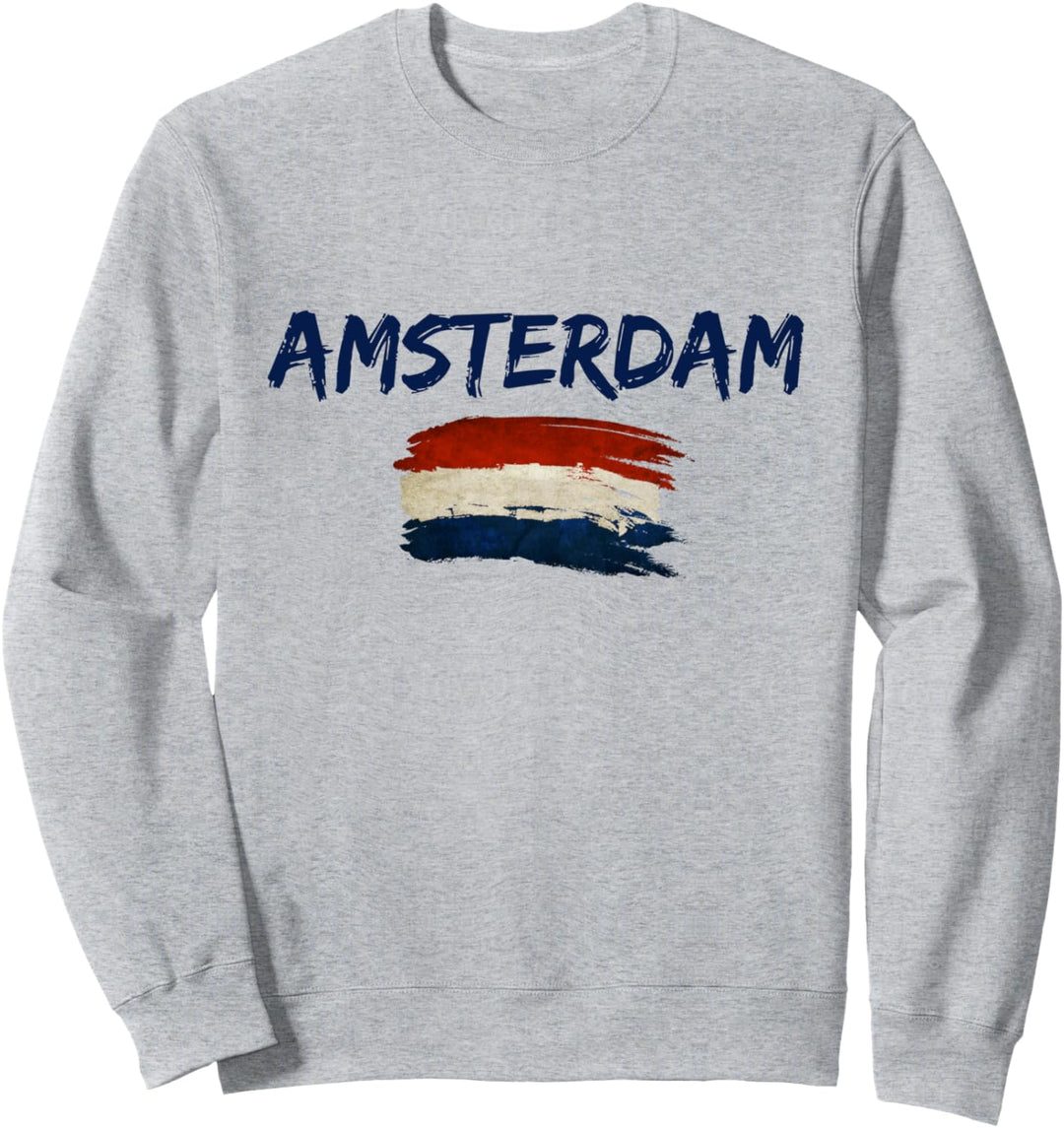 Amsterdam Design I Vintage Flagge Niederlande Sweatshirt