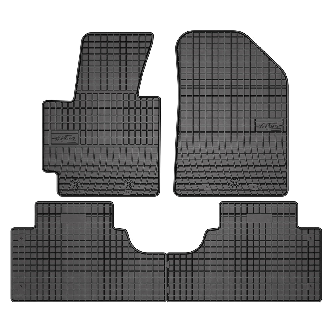 FROGUM EL Toro Gummimatten Ganzjähriges-Set von Autofussmatte Auto Fussmatten für Kia Soul II 2013-2