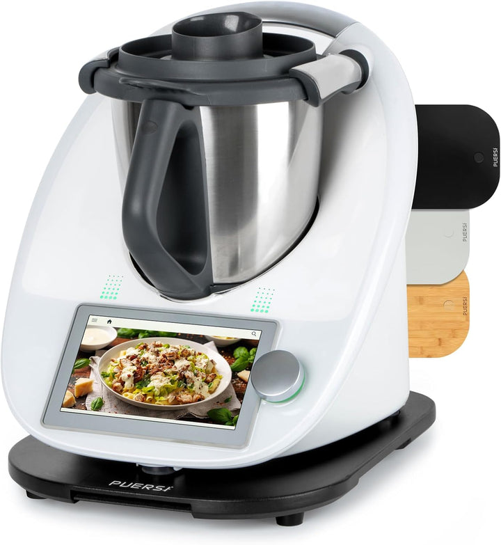 PUERSI Gleitbrett für Thermomix TM6/TM5, 2te Generation, Brett für Thermomix mit Rollen, Leicht Glei