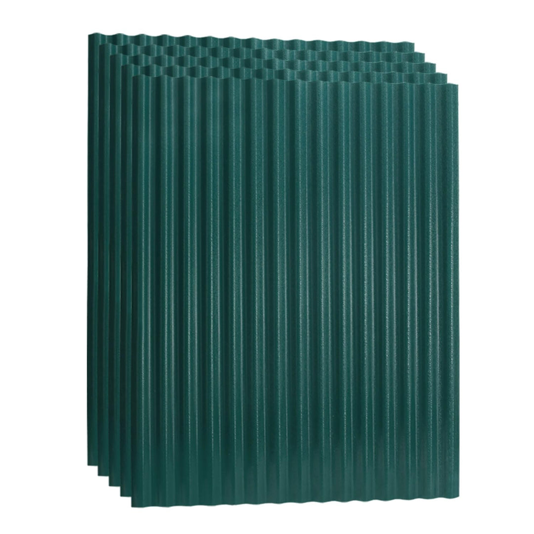 5x Wellblechplatten für Dach, 117 x 93 cm,1,5 mm PVC Wetterfeste Dachplatten Kunststoff,UV-beständig