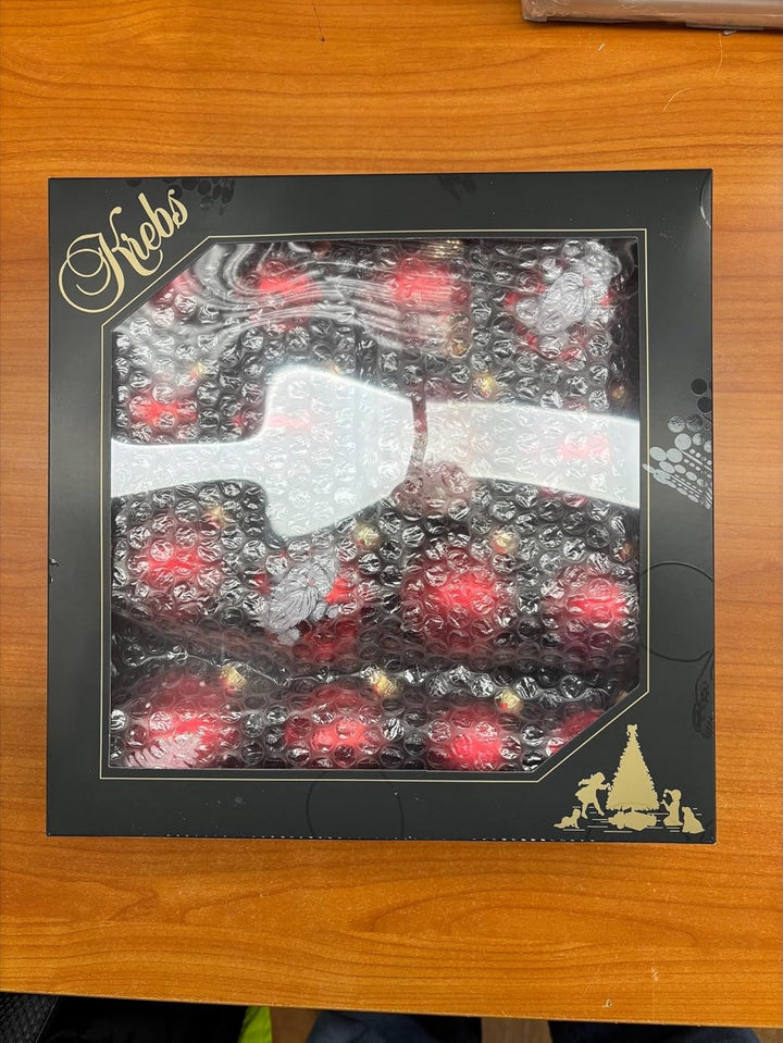 Krebs Glas Lauscha - Weihnachtsdekoration/Christbaumschmuck aus Glas - Weihnachtskugeln - Motiv: Rot