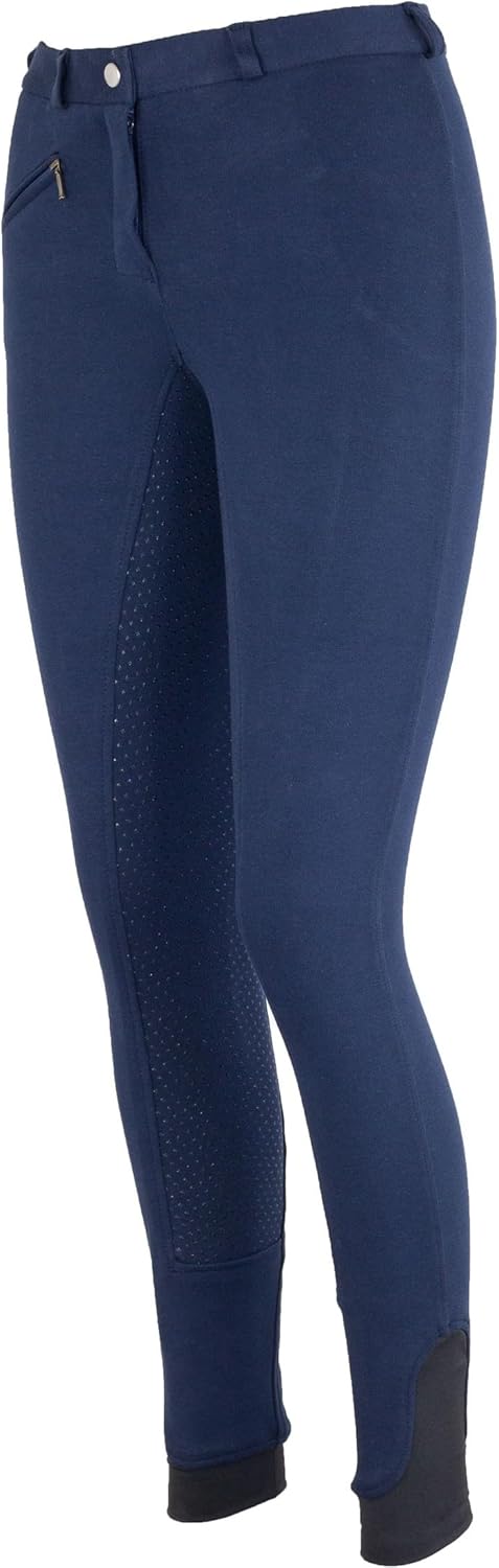 RL24 - Damen Reithose Silikon Vollbesatz Flex BASICLINE 48 Dunkelblau, 48 Dunkelblau