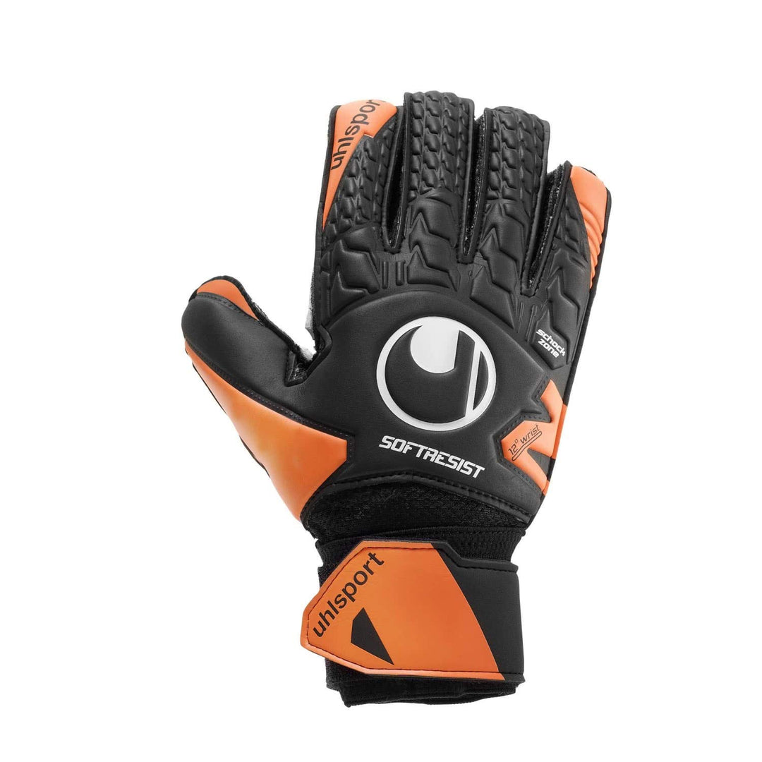 uhlsport Herren Soft Resist Flex Frame Handschuhe 5 schwarz/fluo orange/Weiss, 5 schwarz/fluo orange