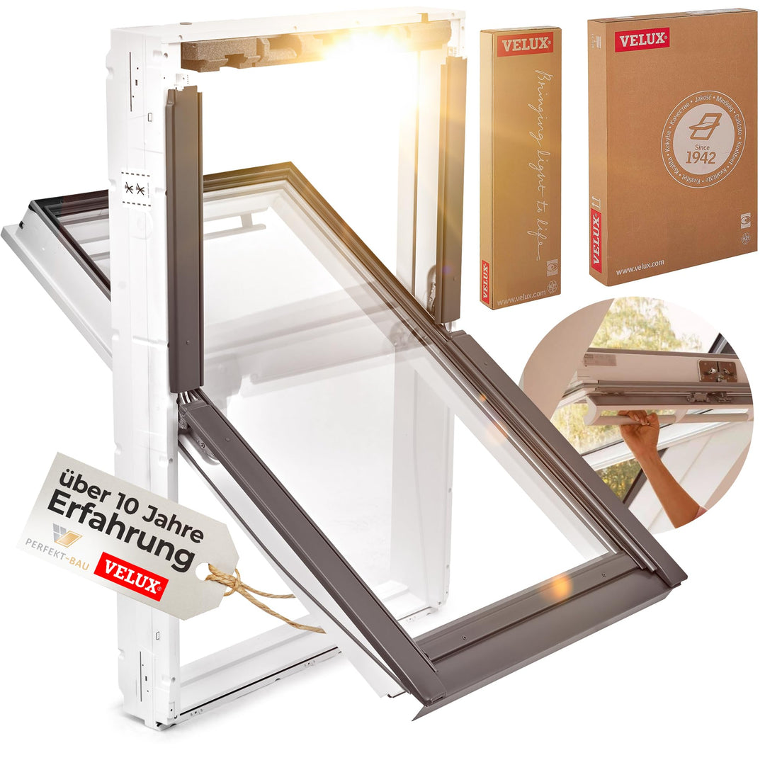 Original Velux Dachfenster - Thermo Technology (66 x 140) mit Eindeckrahmen, 66 x 140