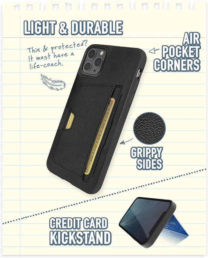 Smartish Apple iPhone 11 Pro (5.8") Wallet Hülle - Wallet Slayer Vol.2 [Schlanke Handyhülle mit Kick