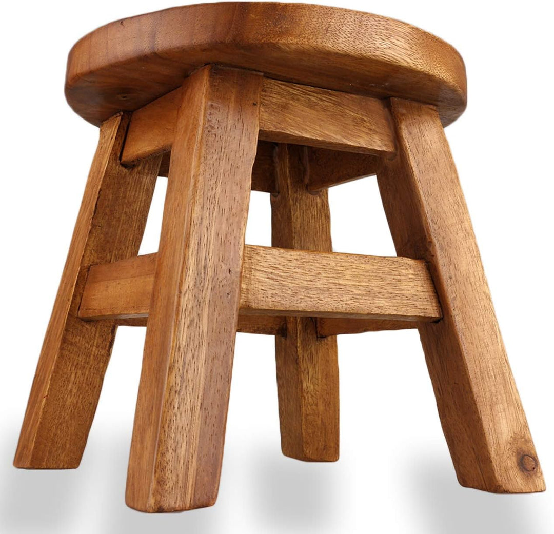ART-CRAFT Vielseitiger Kinderhocker Holzhocker rund aus Massivholz Feuerwehr mit vielen Einsatz Mögl
