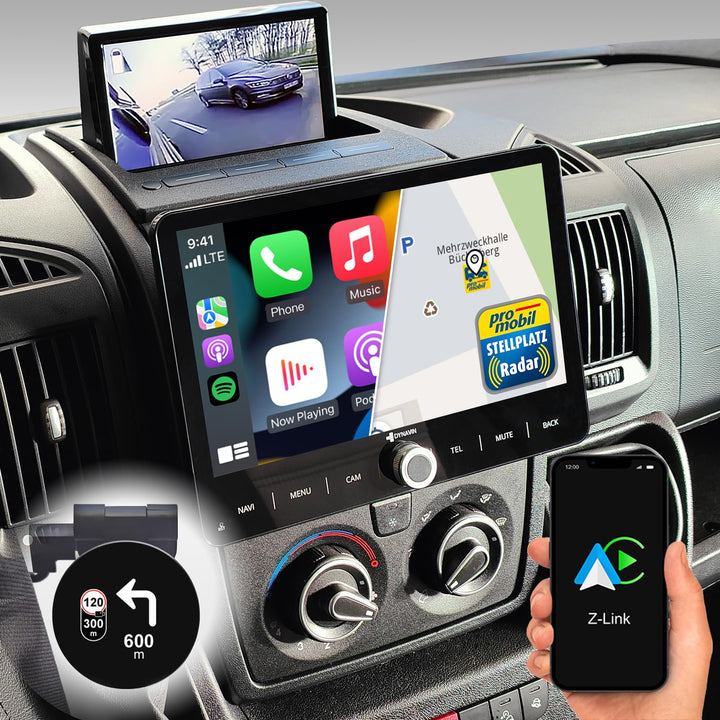 DYNAVIN Android Autoradio Navi für FIAT Ducato Citroën Jumper II Peugeot Boxer II: 10,1 Zoll Radio m
