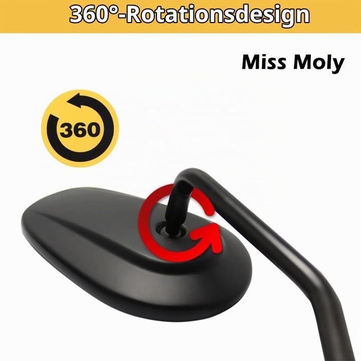 8mm Motorrad Seitenspiegel für Sportster 1200 XL883 Dyna Softail Road Glide(