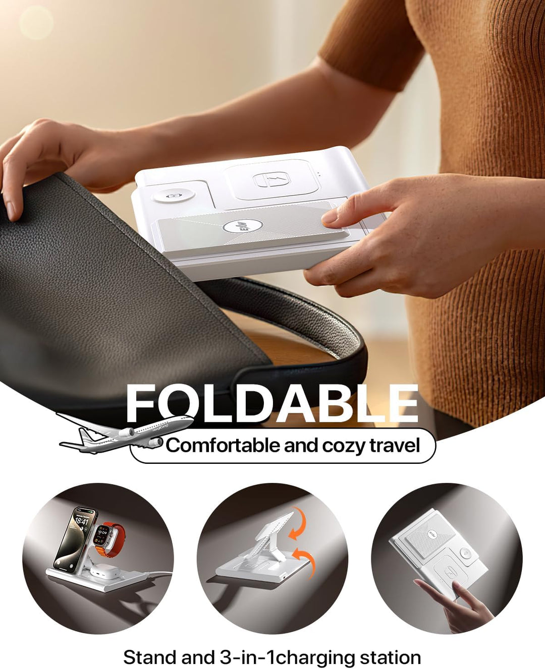 EXW Induktive Ladestation,Wireless Charger für Apple Watch Ladestation,Apple Ladestation Kompatibel
