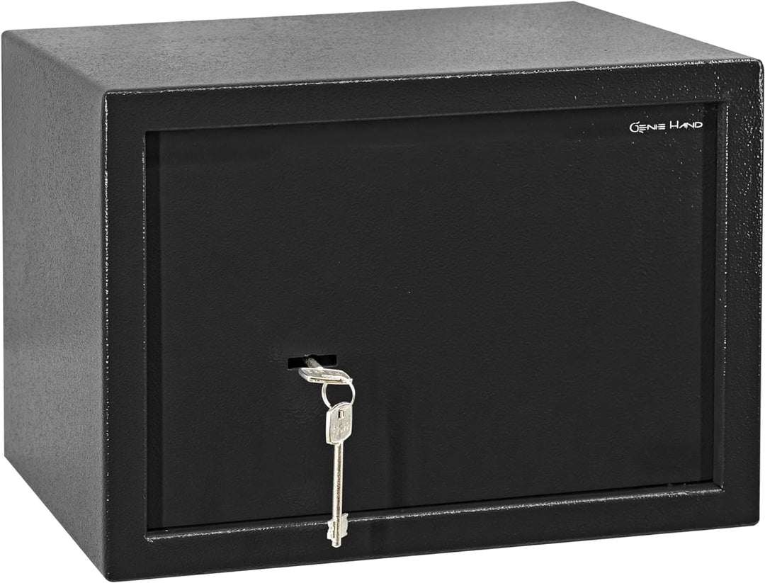Genie Hand | Mechanische Möbeltresor für Zuhause mit Schlüssel, Tresor Safe – Doppelbartschloss Larg