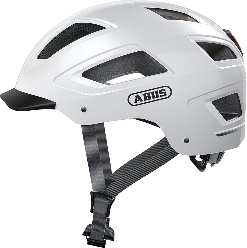 ABUS Stadthelm Hyban 2.0 - Fahrradhelm mit Rücklicht, ABS-Hartschale, guter Passform - für Damen und