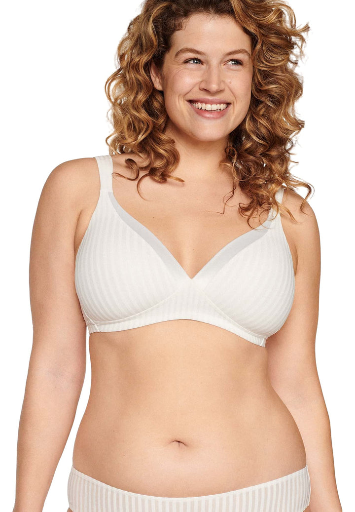 Naturana Streifen Soft-BH mit Schale - 5247 75 Ecru B