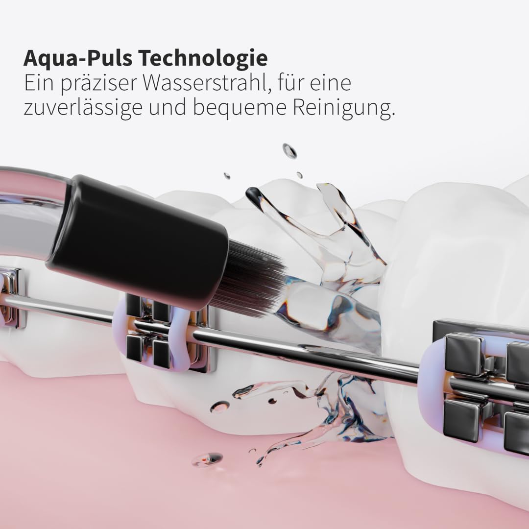 Zahnheld® Ersatzdüsen Deep Care für Munddusche Aquadent Zubehör - 6x Deep Care - Schwarz, Zubehör -