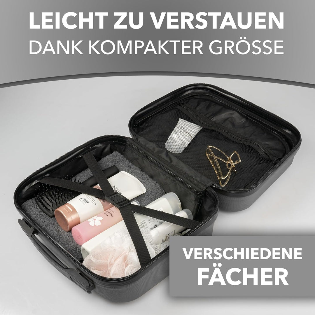Xonic® Design Kosmetikkoffer aus ABS Hartschale – Robustes Beautycase als Handgepäck - Kosmetiktasch