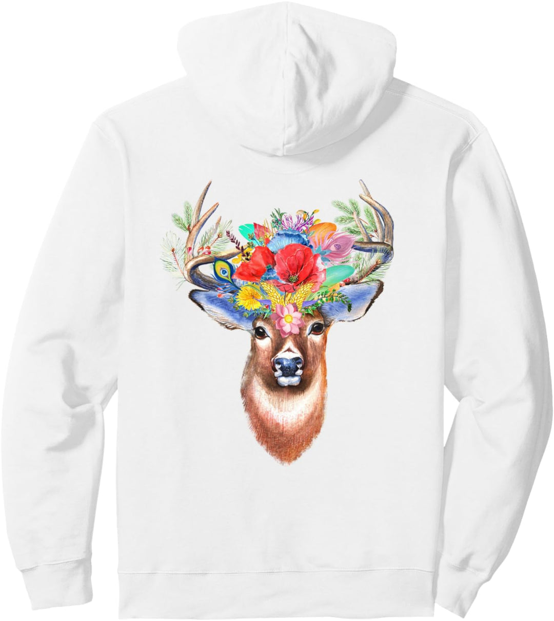 Boho Hirsch Wüste Schick Bohemian Weihnachten Pullover Hoodie