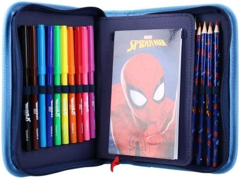 Undercover Gefülltes Federmäppchen Spider-Man mit Name personalisiert | Superhelden Federtasche für
