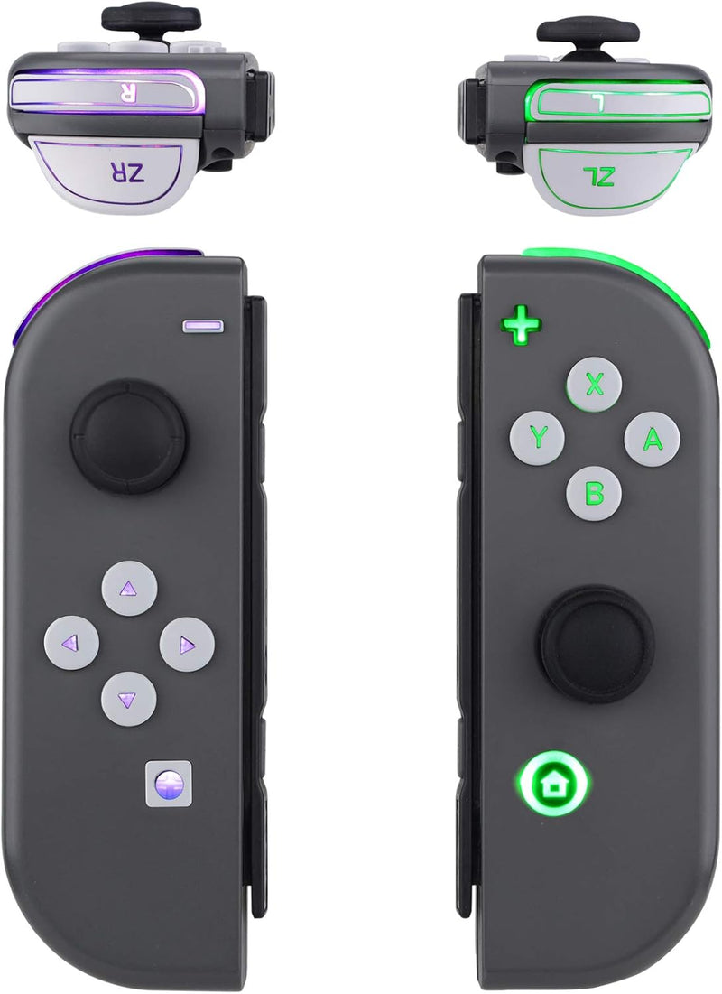 eXtremeRate LED Tasten für NS Switch Joycon,Leuchttaste ABXY Knöpfe Richtungsknöpfe Trigger Tasten B