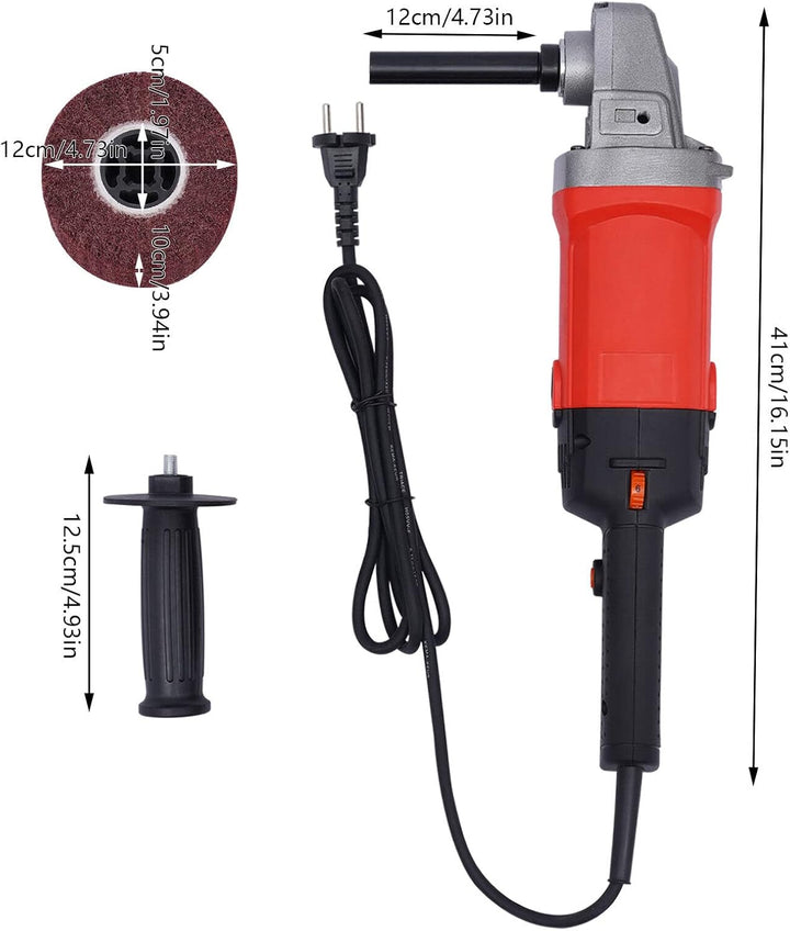 Schleifmaschine 1580W Satiniermaschine Polieren, 600-3000U/min Stufenlose Drehzahlregelung und Drehz