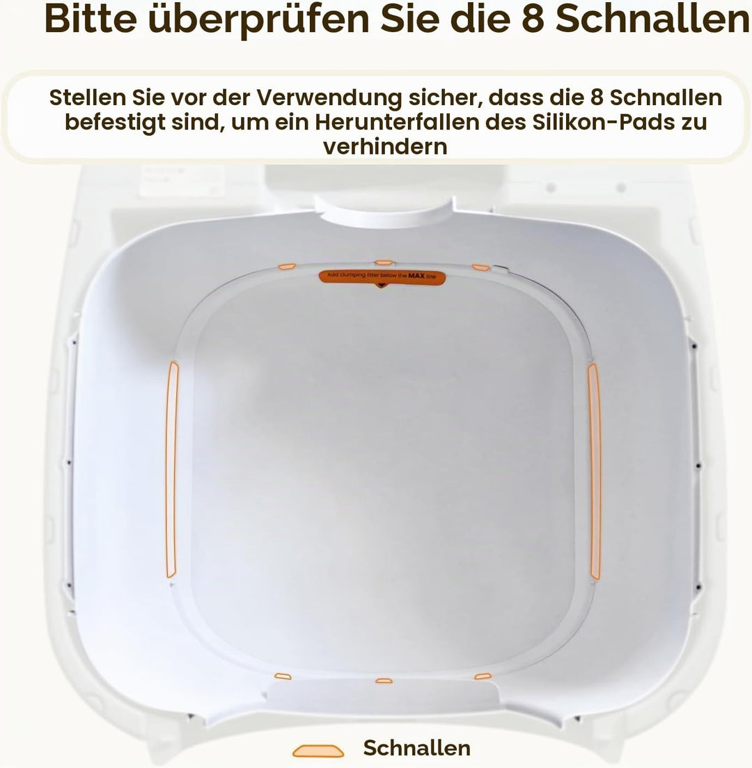 HHOLOVE Silikon-Pad für selbstreinigende Katzentoilette von TYpro