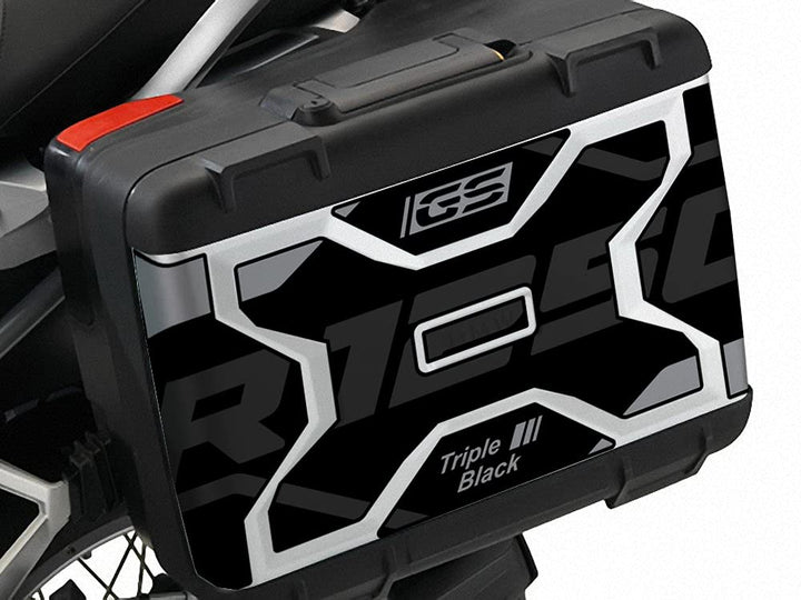 Set 2 Aufkleber Koffer Vario 2. Modell R 1250 GS 2021 VV2-R1250GS-21 (Triple Black), Triple Black