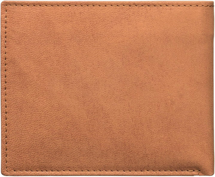 Red Baron Portemonnaie Geldbörse Herren Elegantes Design Braun - mit Fach für EIN Einkaufswagenchip