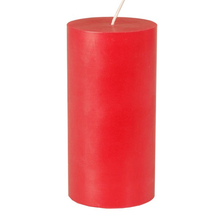 PAPSTAR 12 Stumpenkerze Ø 70 mm, 150 mm rot aus 100% Stearin, durchgefär