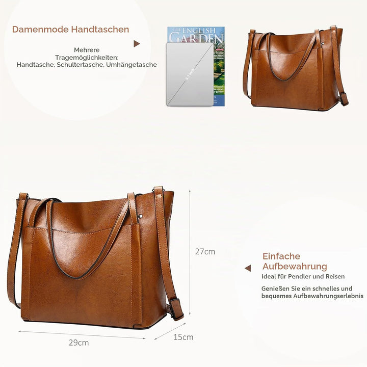 NICOLE&amp;DORIS Neue Handtaschen für Frauen Tote Handtaschen Damen Chic Umhängetaschen grosse Kapazität