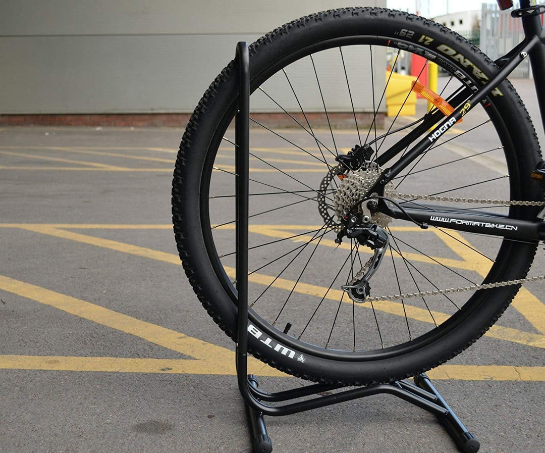 Fahrradständer Boden, freistehend, aufrecht, platzsparend, geeignet für Fahrrad ständer Mountainbike