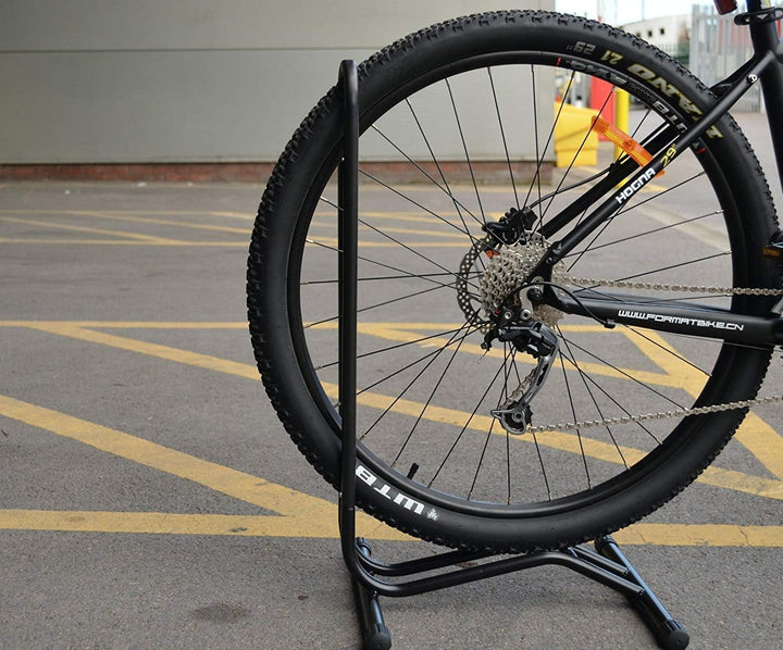 Fahrradständer Boden, freistehend, aufrecht, platzsparend, geeignet für Fahrrad ständer Mountainbike