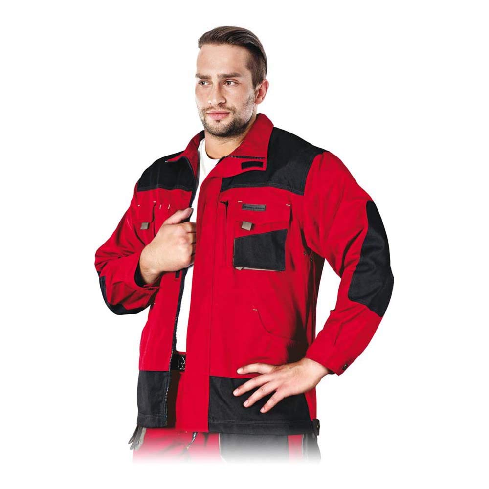 Leber &amp; Hollman Herren Schutzjacke LH-FMN-J, 65% Baumwolle, 35% Polyester, 270 g/m2, Hochkragen, Rei