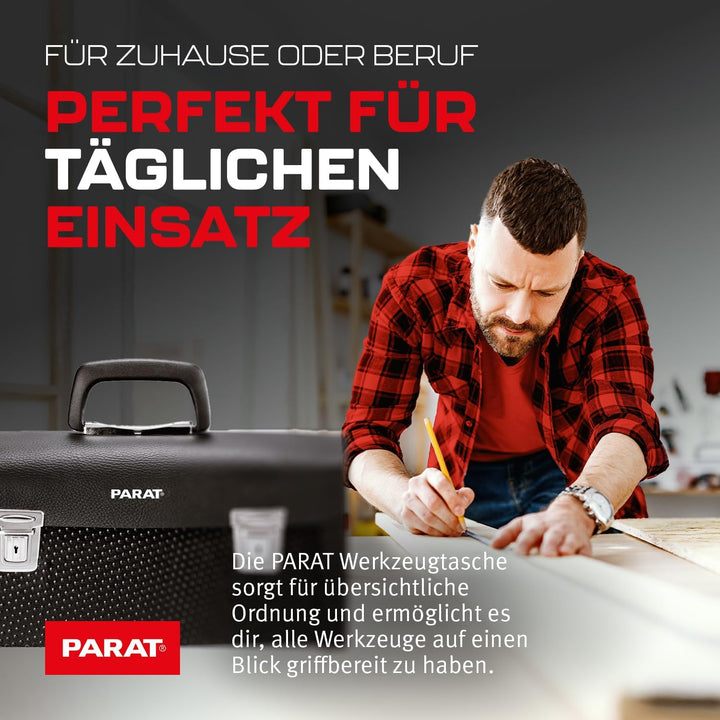 PARAT NEW CLASSIC Individual S leere Werkzeugtasche 7L | Kompakte & leichte Ledertasche für Werkzeug